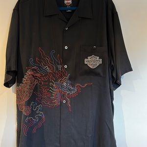 Slight worn Harley Davidson short sleeve shirt.